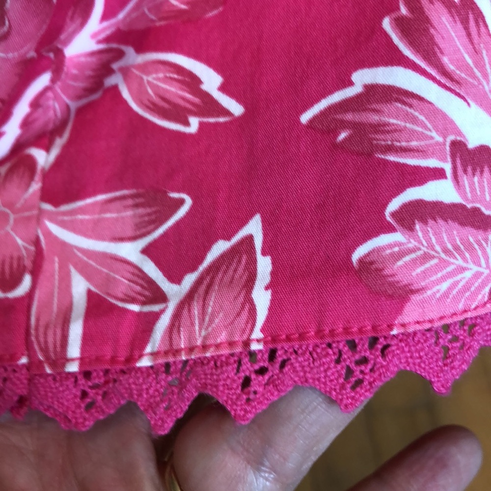 Live a Little pink floral printed skirt - Picture 6 of 7